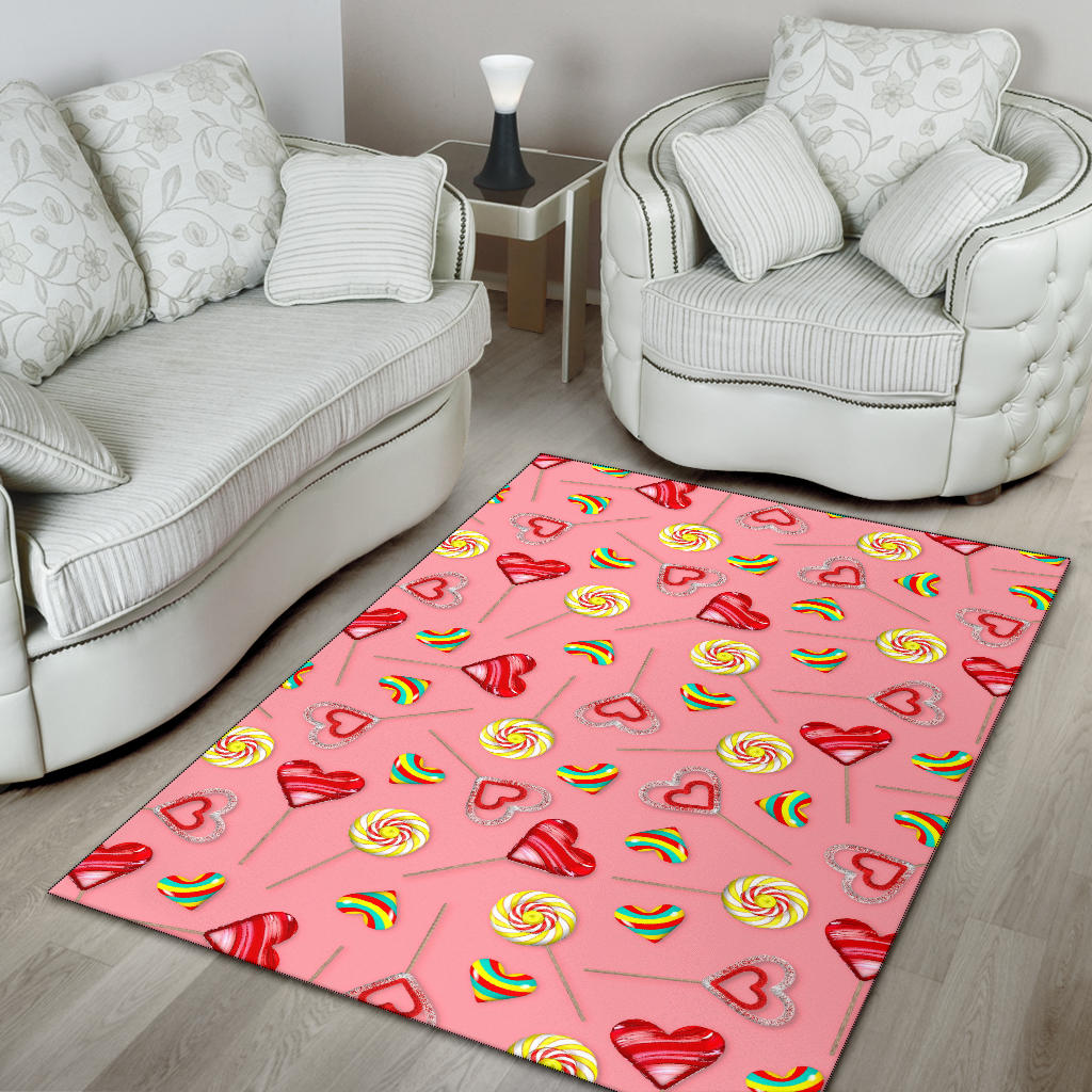 Lollipop Pattern Print Design LL05 Area Rugs