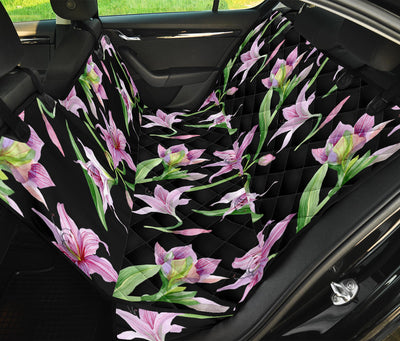 Amaryllis Pattern Print Design AL08 Rear Dog  Seat Cover