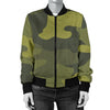 Military Camouflage Pattern Print Design 02 Women's Bomber Jacket