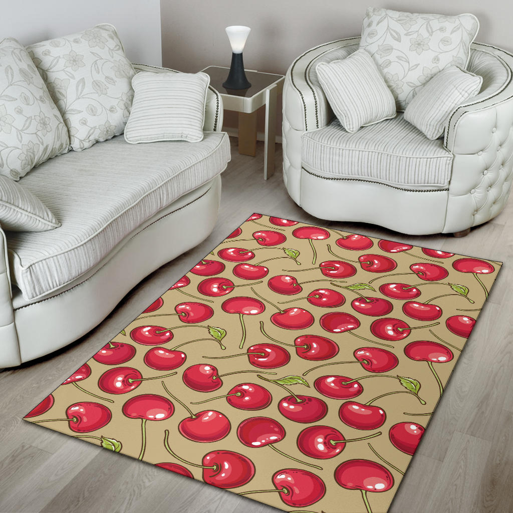 Cherry Pattern Print Design CH05 Area Rugs