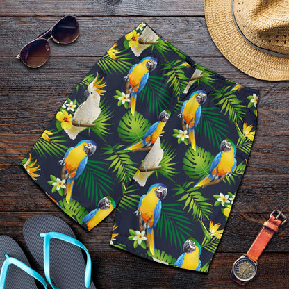 Parrot Pattern Print Design A03 Mens Shorts