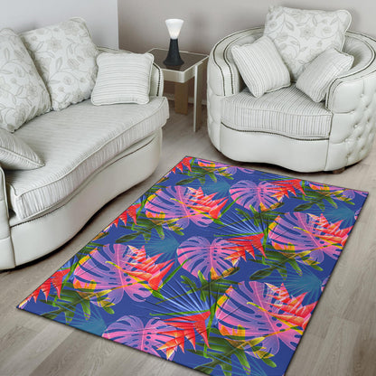 Tropical Flower Pattern Print Design TF025 Area Rugs