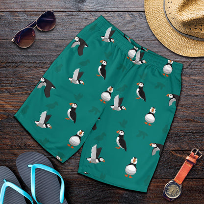 Puffin Pattern Print Design A02 Mens Shorts