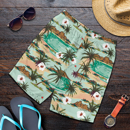 Pacific island Pattern Print Design A03 Mens Shorts