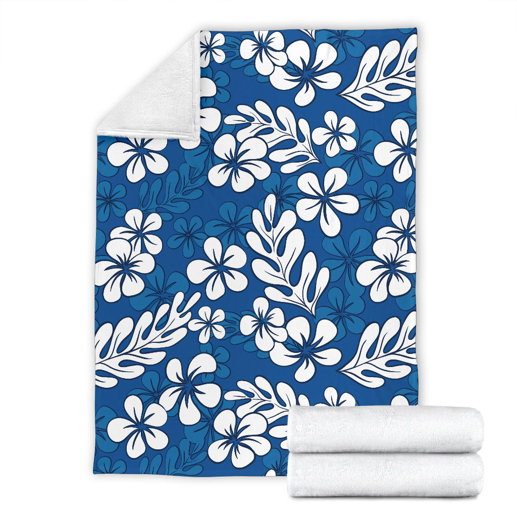 Plumeria Pattern Print Design PM015 Fleece Blanket