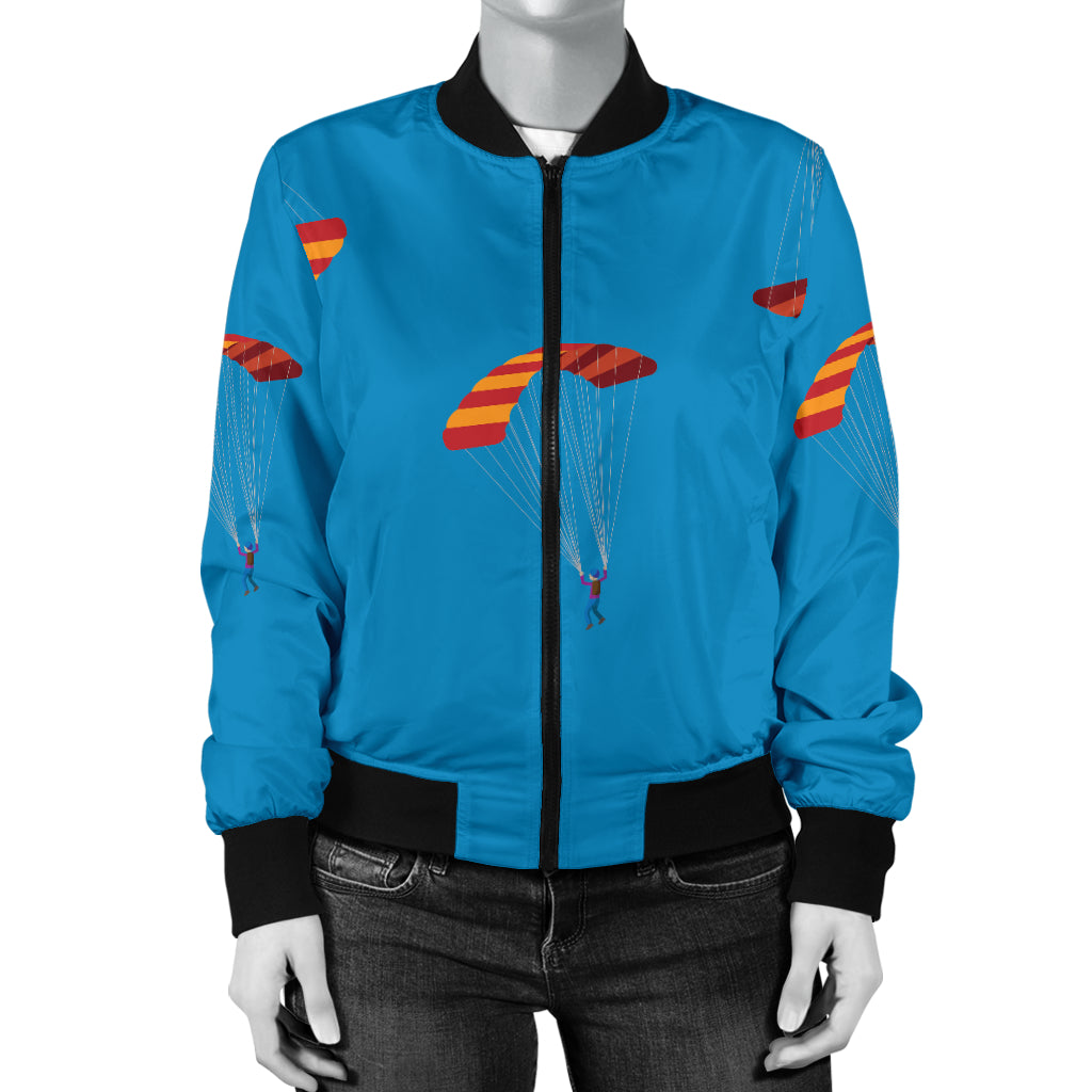 Paratrooper Pattern Print Design A01 Women's Bomber Jacket