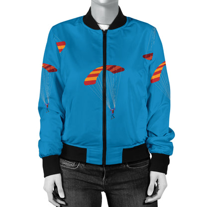 Paratrooper Pattern Print Design A01 Women's Bomber Jacket