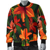 Amaryllis Pattern Print Design AL05 Men Bomber Jacket