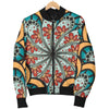 Mandala Pattern Print Design 01 Women's Bomber Jacket