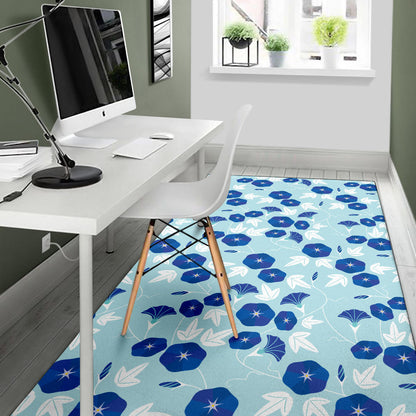 Morning Glory Pattern Print Design MG07 Area Rugs