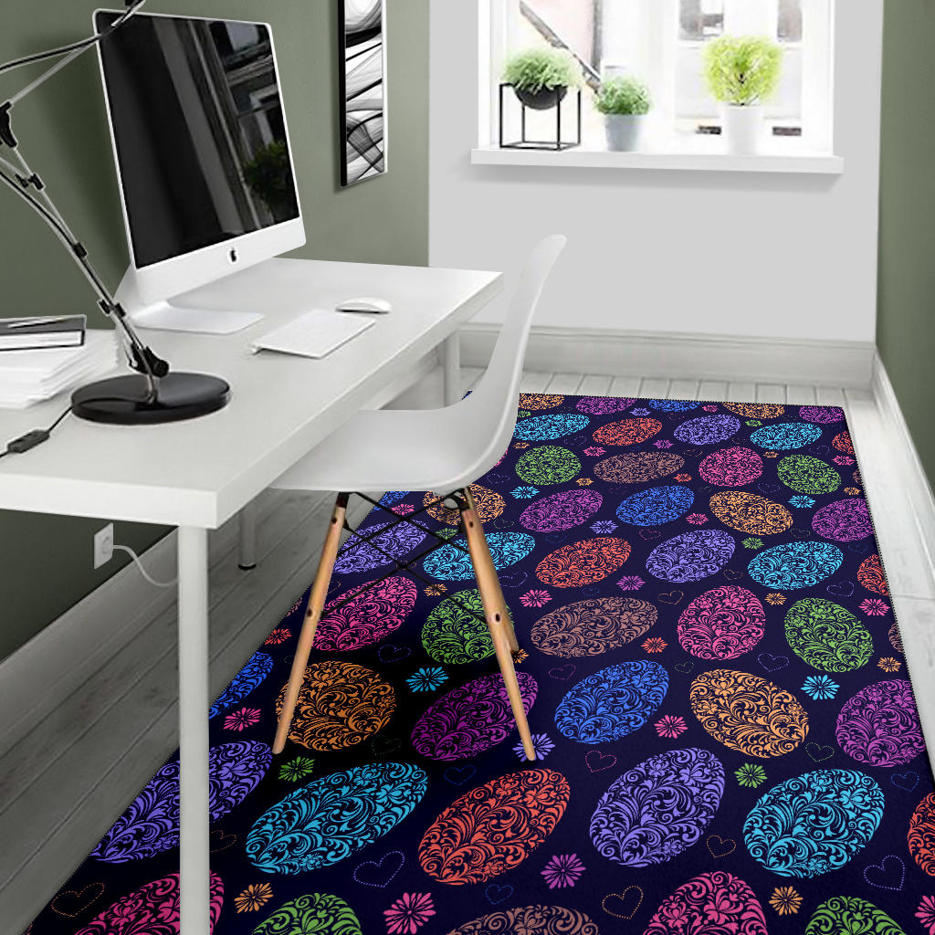 Easter Eggs Pattern Print Design RB012 Area Rugs