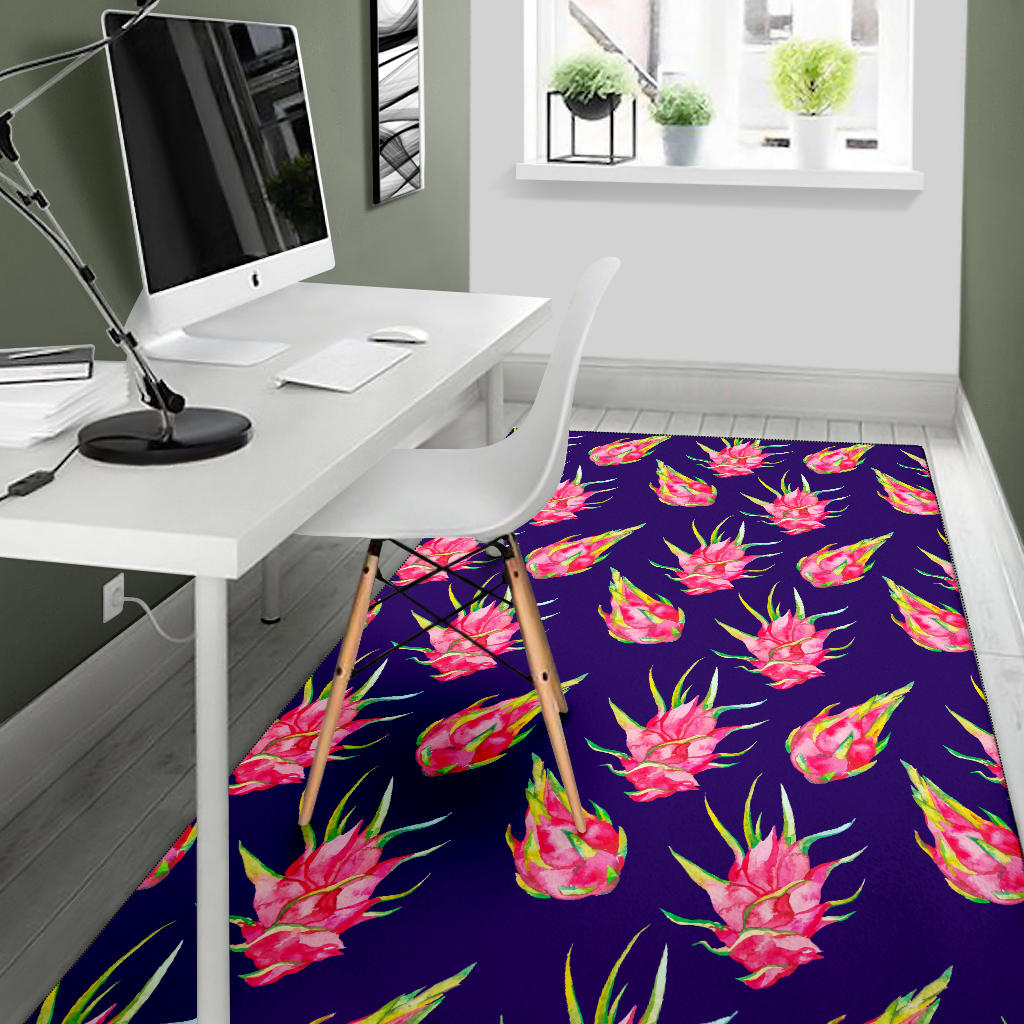 Dragonfruit Pattern Print Design DF02 Area Rugs