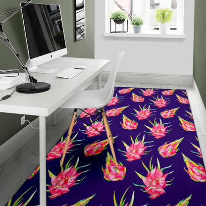 Dragonfruit Pattern Print Design DF02 Area Rugs