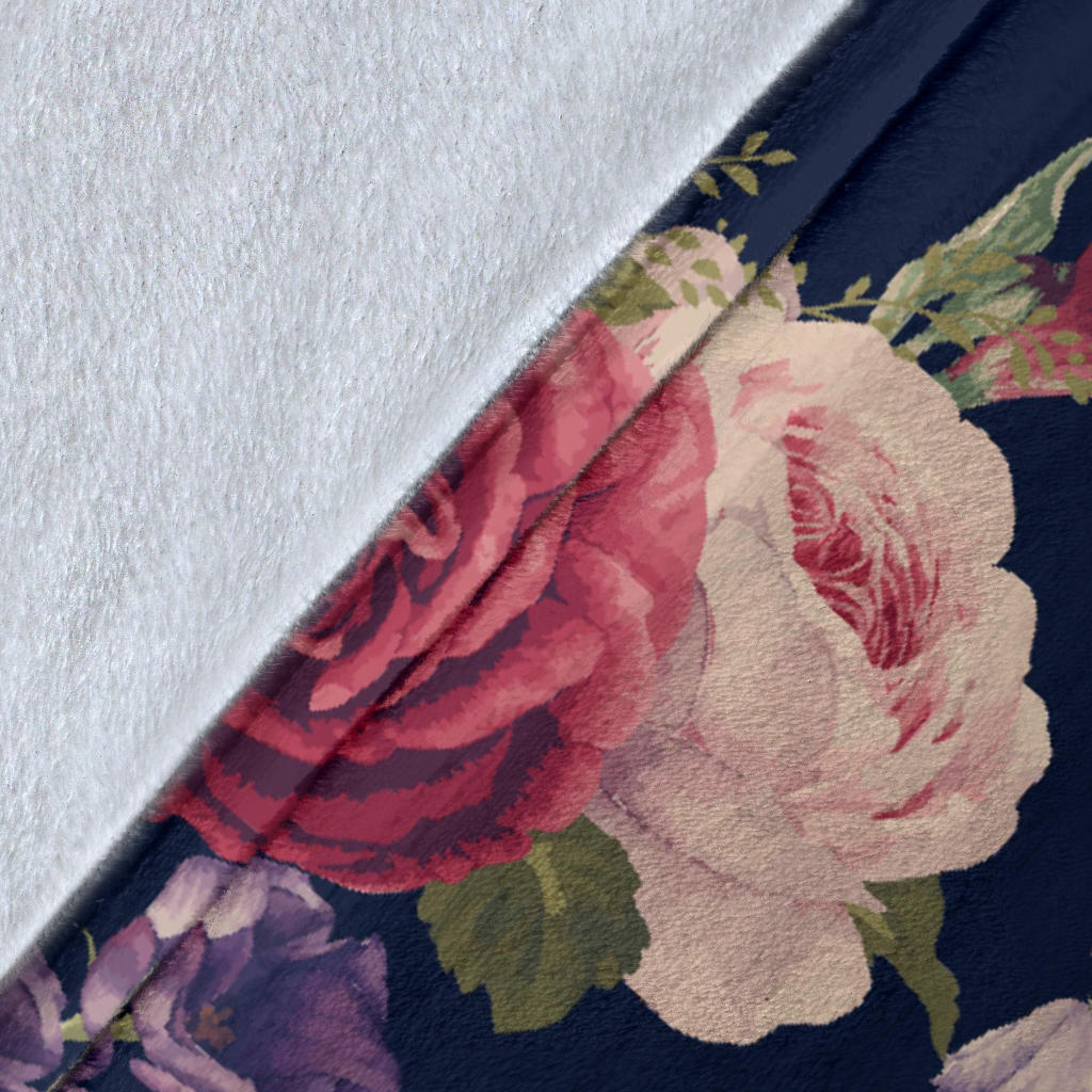 Peony Pattern Print Design PE03 Fleece Blanket