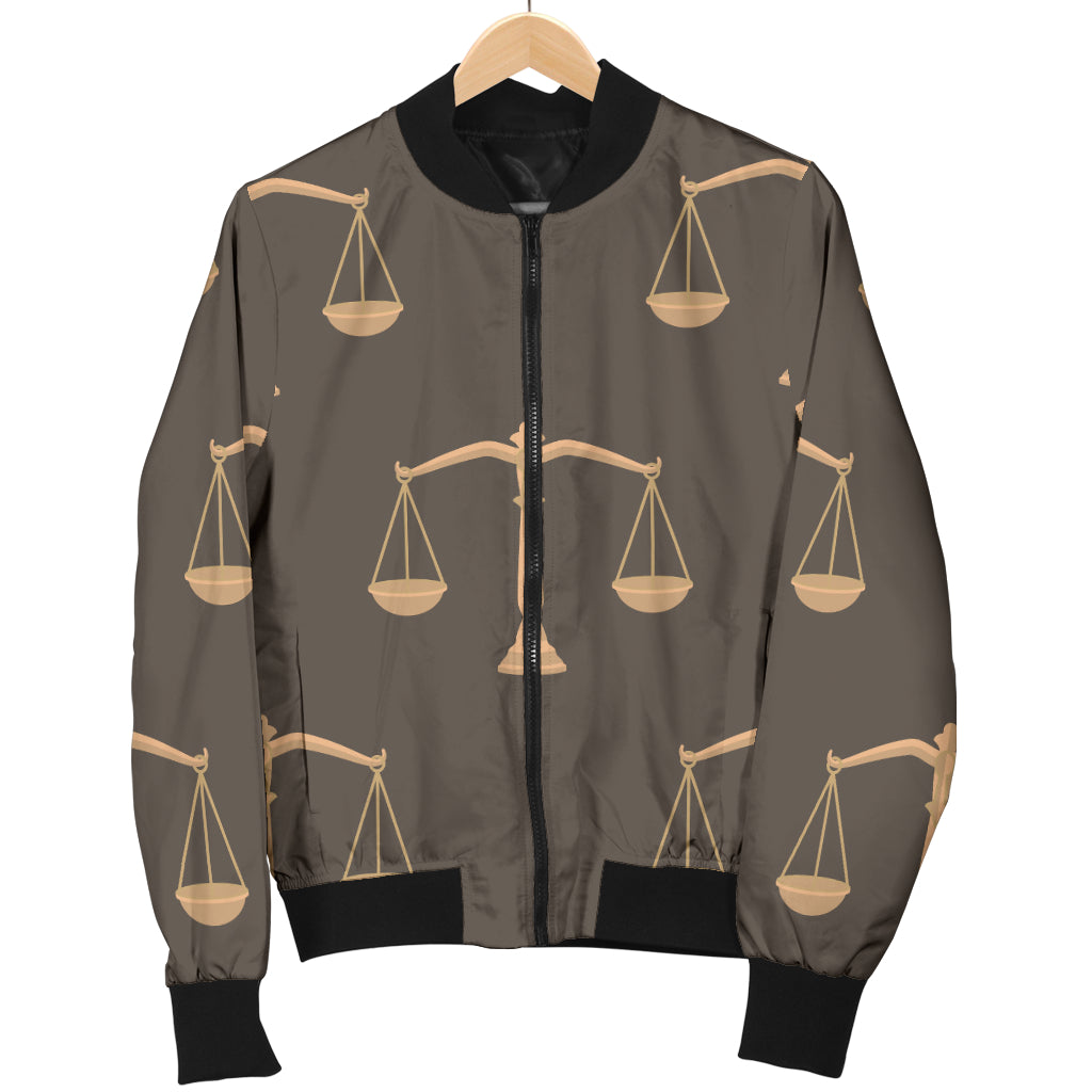 Libra Pattern Print Design 01 Women's Bomber Jacket