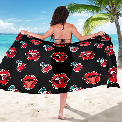 Cherry Pattern Print Design CH04 Sarong Pareo Wrap