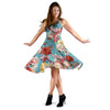 Summer Floral Pattern Print Design SF05 Midi Dress