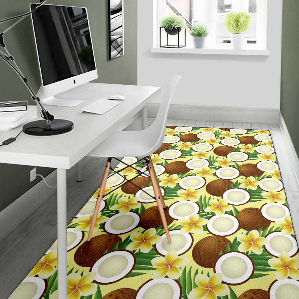Coconut Pattern Print Design CN02 Area Rugs