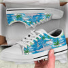 Palm Tree Beach White Bottom Low Top Shoes