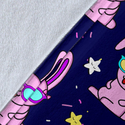 Rabbit Baby Pattern Print Design RB015 Fleece Blanket