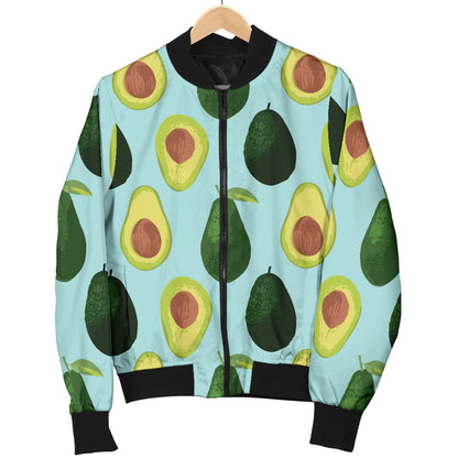 Avocado Pattern Print Design 04 Women's Bomber Jacket
