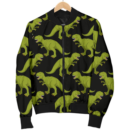T Rex Pattern Print Design A02 Women's Bomber Jacket