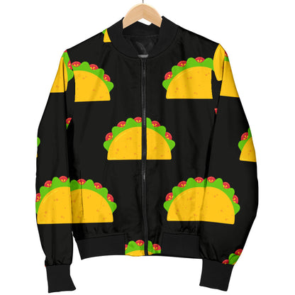 Taco Pattern Print Design TC06 Men Bomber Jacket