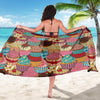 Cupcake Pattern Print Design CP01 Sarong Pareo Wrap