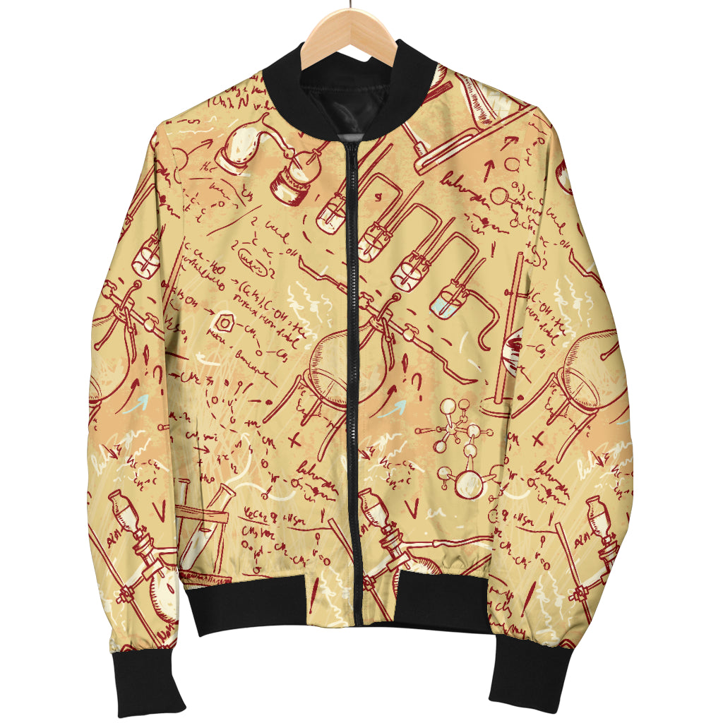 Chemical Pattern Print Design 01 Women's Bomber Jacket