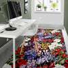 Summer Floral Pattern Print Design SF04 Area Rugs