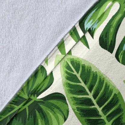 Tropical Flower Pattern Print Design TF013 Fleece Blanket