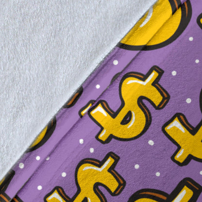 Dollar Pattern Print Design DO01 Fleece Blanket