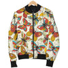 Butterfly Pattern Print Design 02 Women's Bomber Jacket