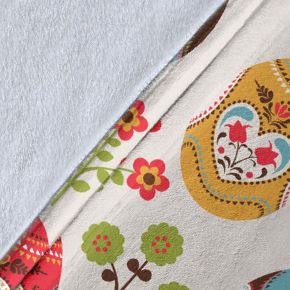 Easter Eggs Pattern Print Design RB011 Fleece Blanket