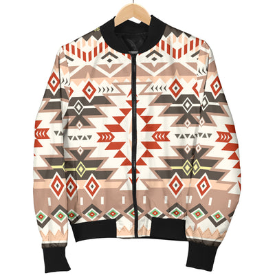 Aztec Pattern Print Design 05 Women's Bomber Jacket