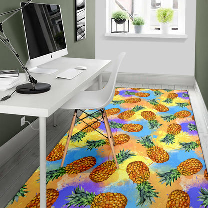 Pineapple Pattern Print Design PP09 Area Rugs