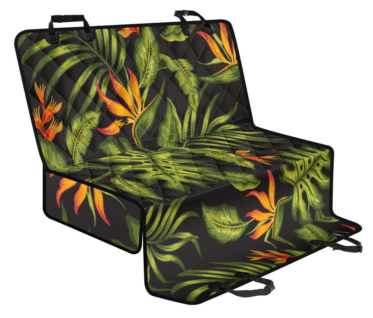 Bird Of Paradise Pattern Print Design BOP013 Rear Dog  Seat Cover