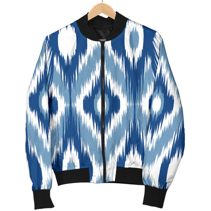 Ikat Pattern Print Design 03 Women's Bomber Jacket