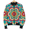 Mandala Pattern Print Design 03 Women's Bomber Jacket