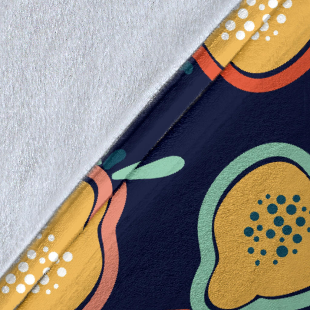 Pear Pattern Print Design PE03 Fleece Blanket
