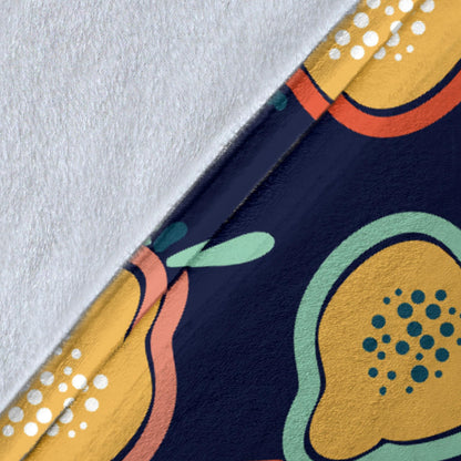Pear Pattern Print Design PE03 Fleece Blanket