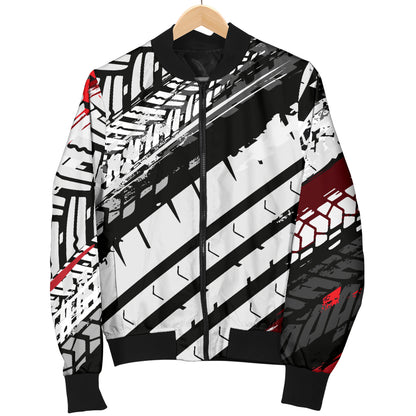 Racing Pattern Print Design A03 Women's Bomber Jacket