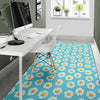 Daisy Pattern Print Design DS03 Area Rugs