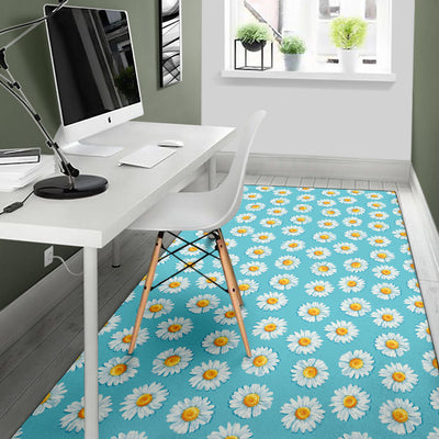 Daisy Pattern Print Design DS03 Area Rugs