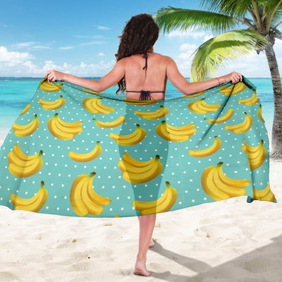 Banana Pattern Print Design BA02 Sarong Pareo Wrap