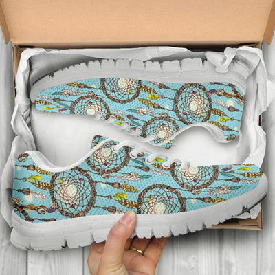 Blue Dream catcher Sneakers White Bottom Shoes