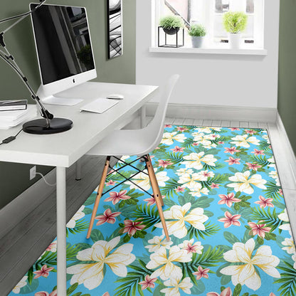 Plumeria Pattern Print Design PM028 Area Rugs