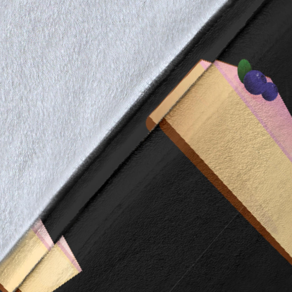 Cheesecake Blueberry Pattern Print Design CK01 Fleece Blanket