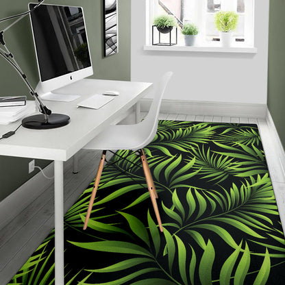 Palm Leaves Pattern Print Design PL07 Area Rugs