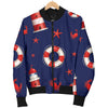 Nautical Pattern Print Design A03 Women's Bomber Jacket